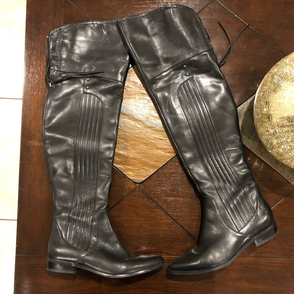 Leather boots